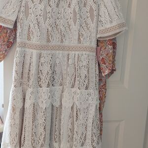 Ivy City Co White Lace Dress